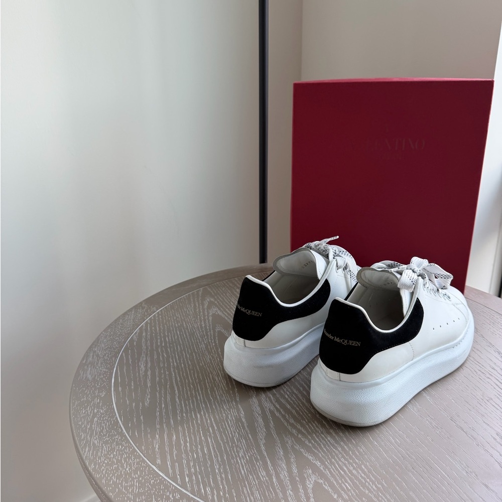 Alexander McQueen White and Black Sneakers